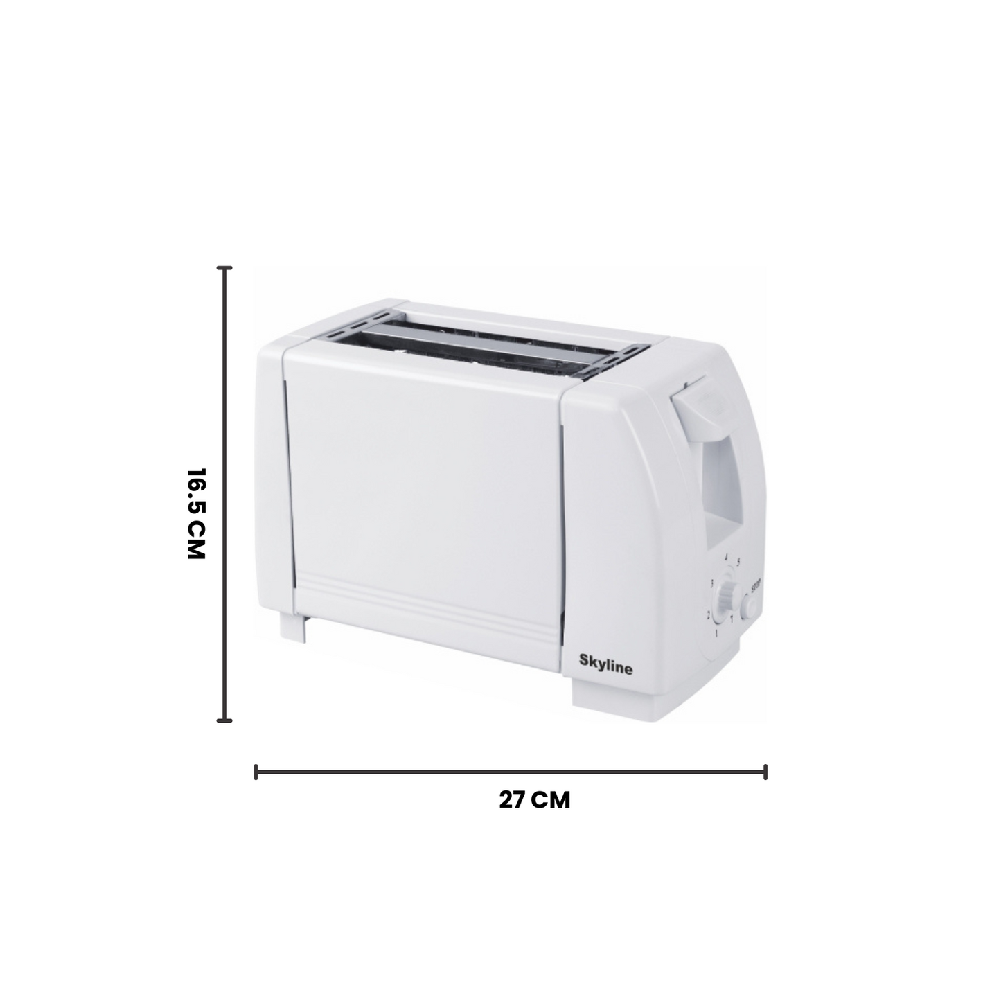 Skyline 750W 2-Slice Pop-Up Toaster with 7 Browning Levels & Cool Touch Body - Skyline Appliances