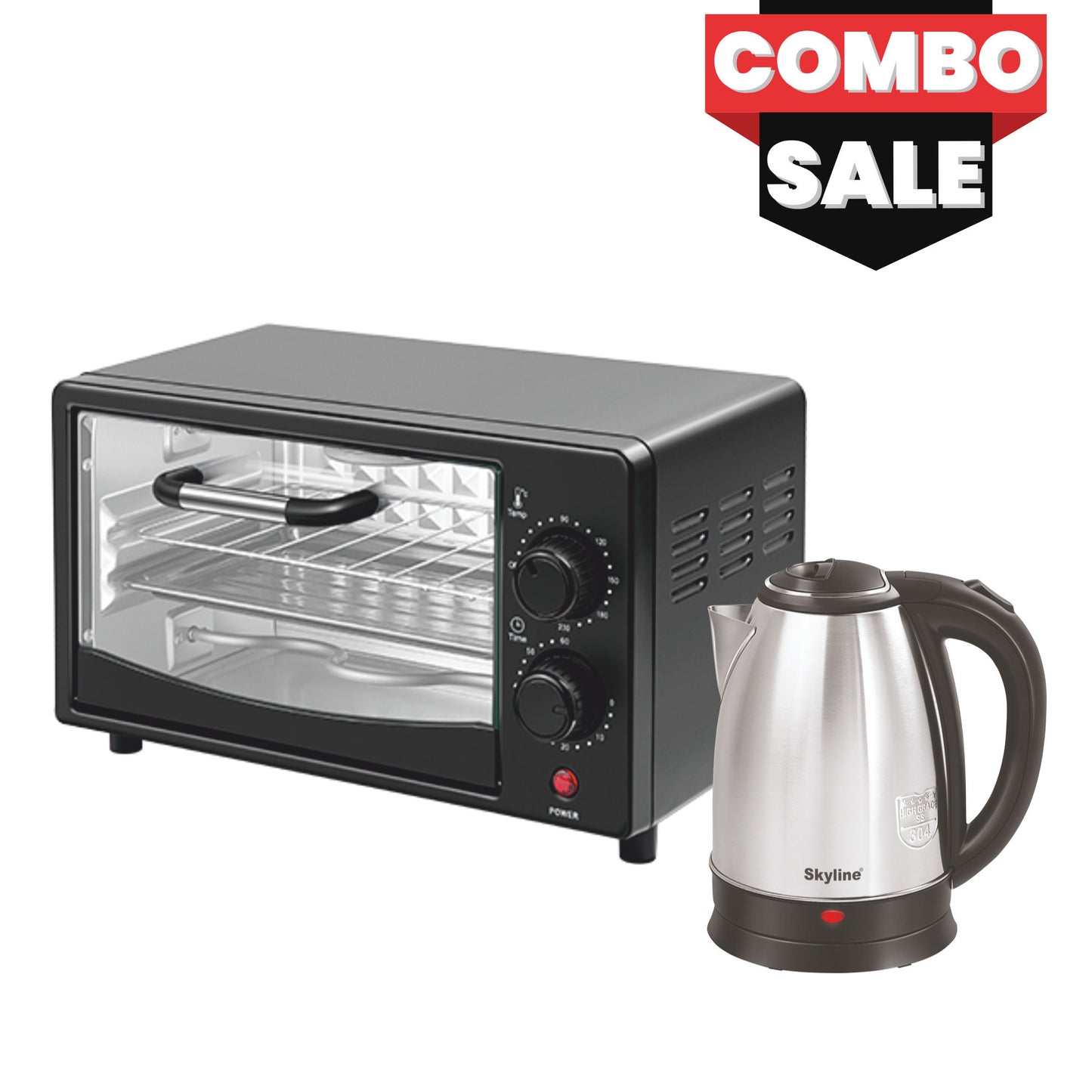 Oven Toaster & Electric Kettle Combo