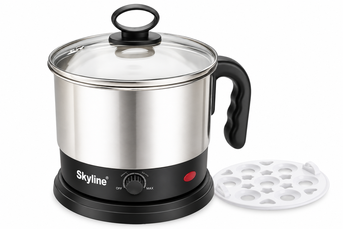 Skyline 1500W Multi Kettle & Noodle Maker, 1.7L - Versatile Cooking for Soups, Noodles & More