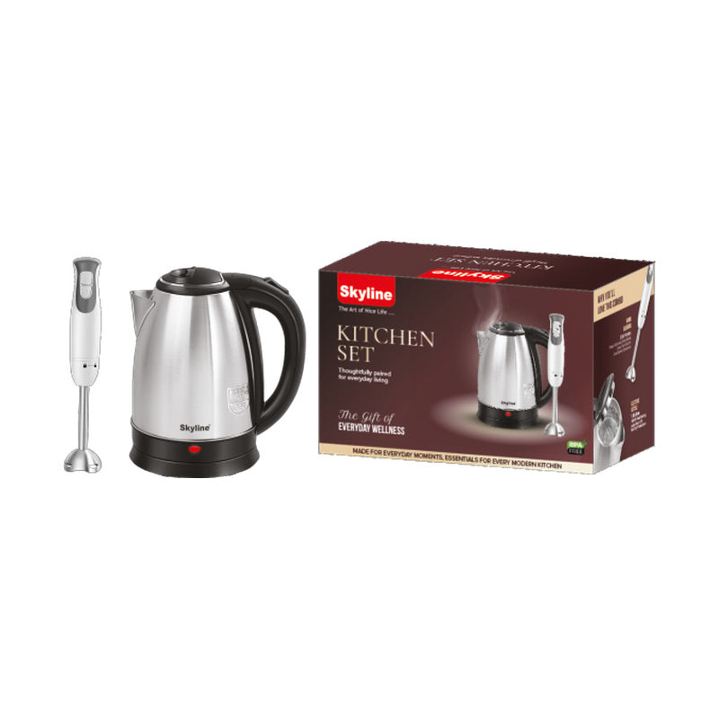 Skyline Morning Set – Electric Kettle and Dry Iron Combo
