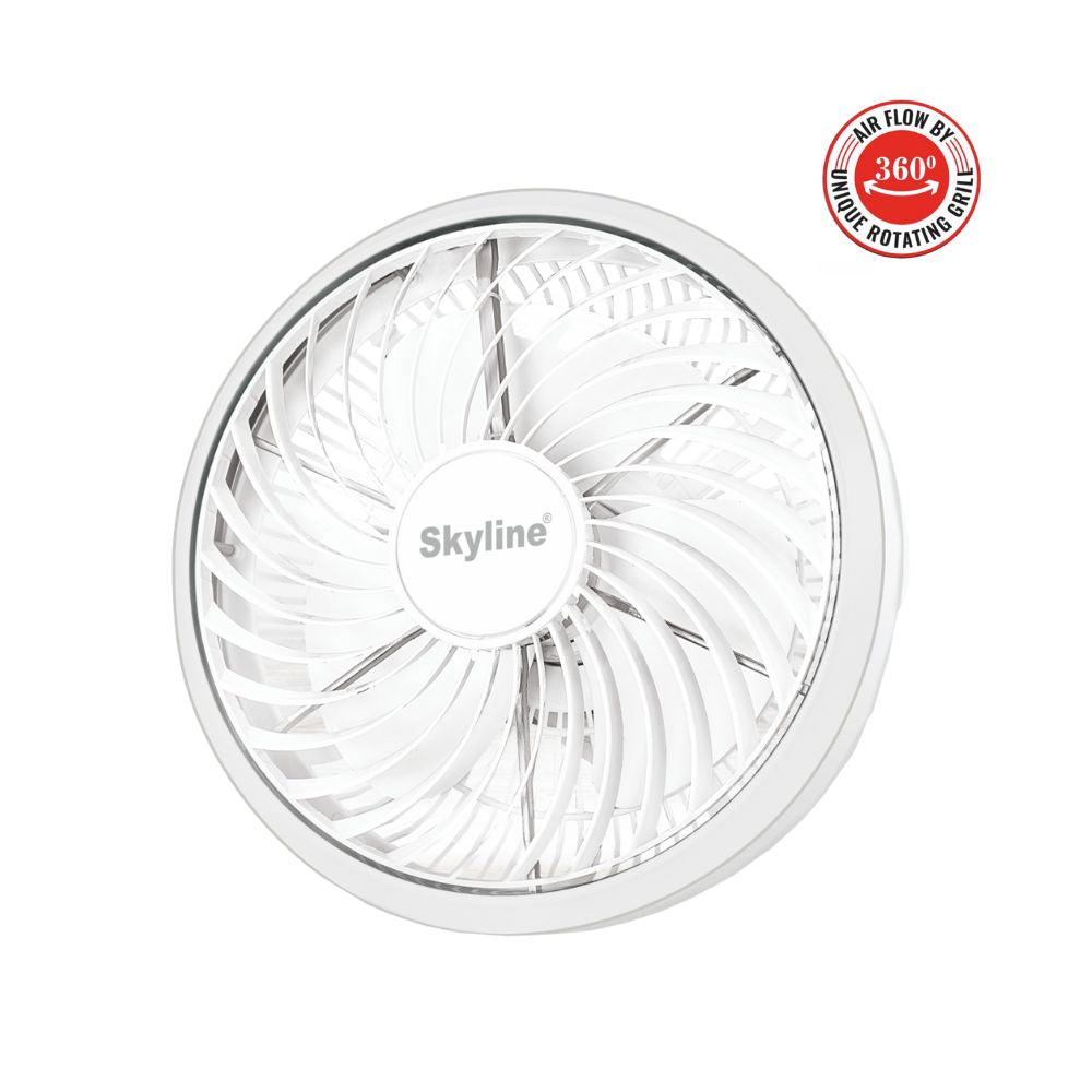 Skyline Cabin Fan 12" (300mm) | 100% Copper Motor | 2400 RPM | High-Speed Compact Cooling for Tables & Cabins - Skyline Appliances