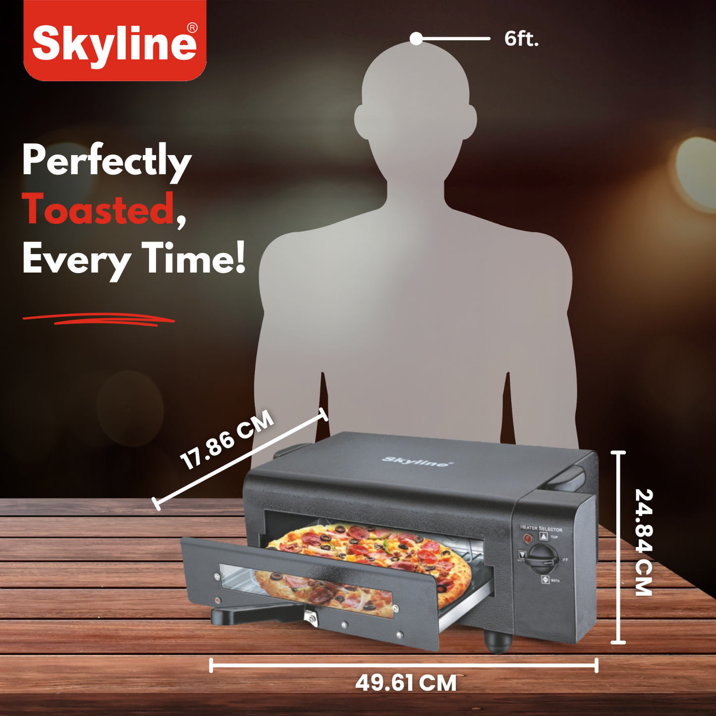 Skyline Electric Tandoor | 2200W Oil-Free Cooking with Multi-Cuisine Facility