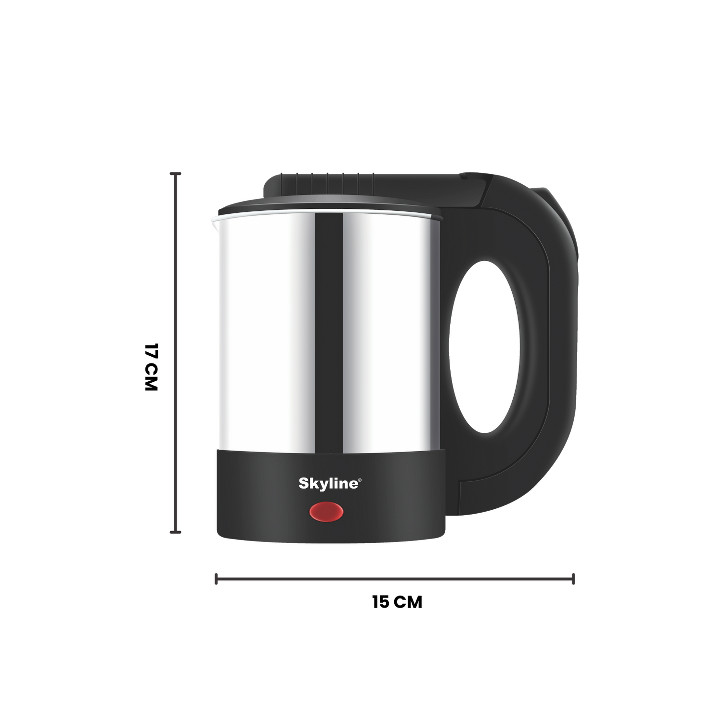 Skyline Electric Kettle 600W 0.5 Litre – Compact, Efficient & Perfect for Quick Boiling