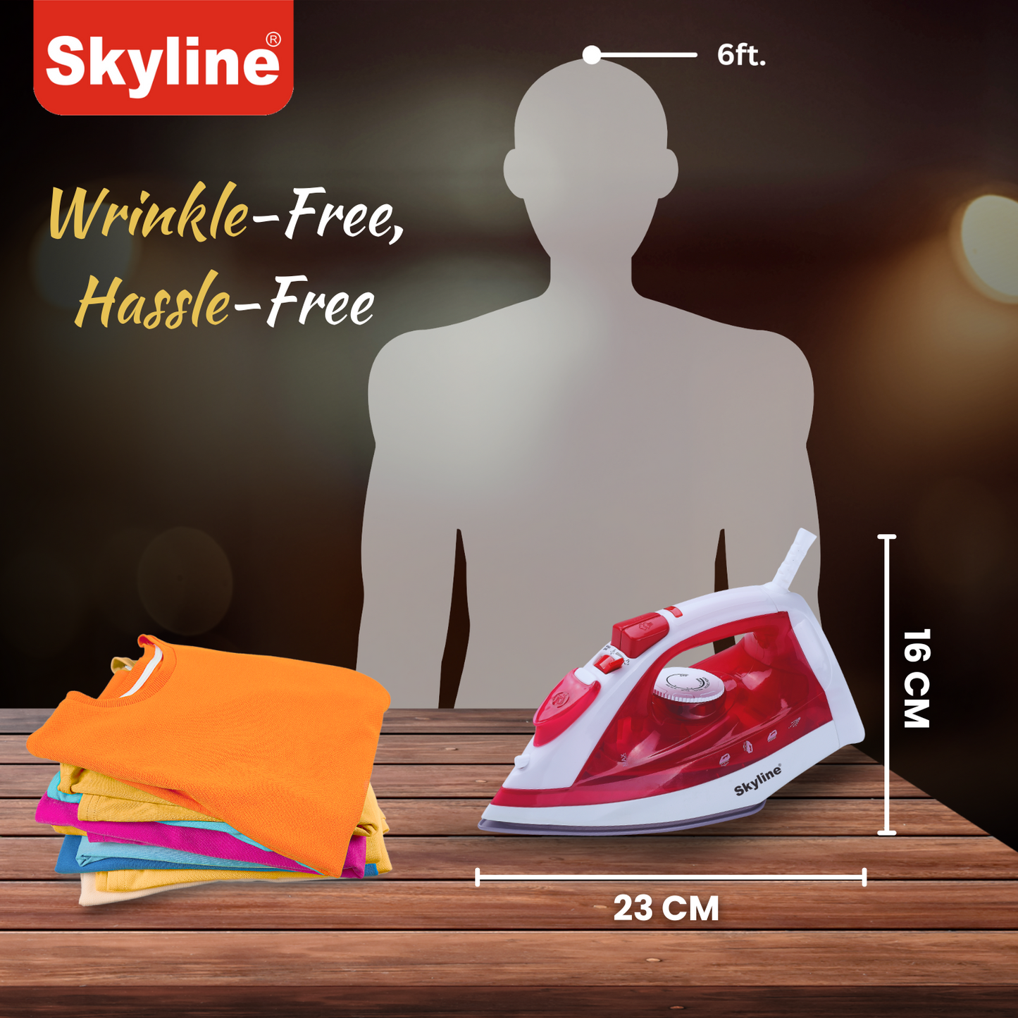 Skyline Steam and Spray Iron 1600W Cordless with Burst Function