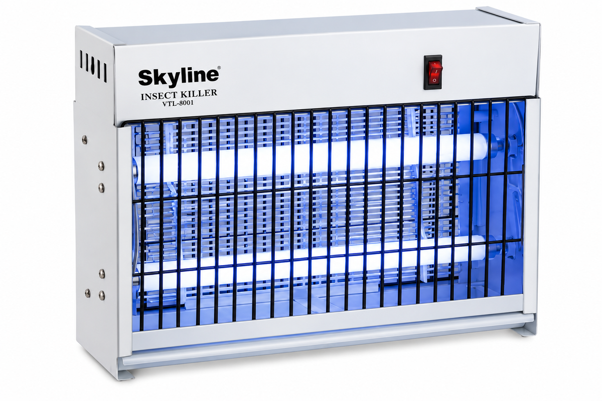 Skyline VTL-8001 20W electric insect killer with two 10W tubes on plain white background