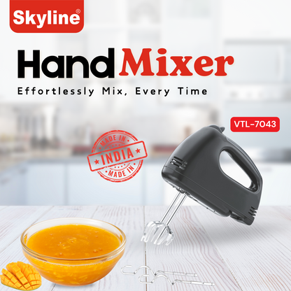Skyline 300W Hand Mixer with Turbo Function | Your Versatile Kitchen Companion - Skyline Appliances