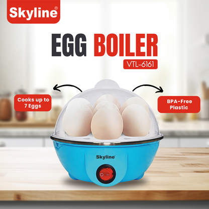 Skyline 350W Electric Egg Boiler, Quick & Easy Egg Cooker with BPA-Free Plastic - Skyline Appliances