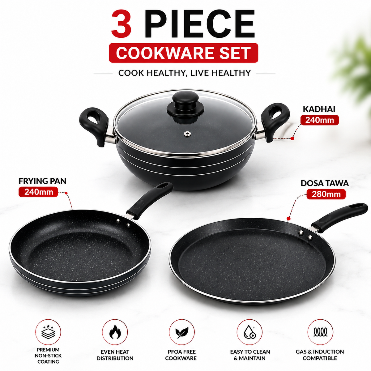 Nonstick Cookware Set - product image 1