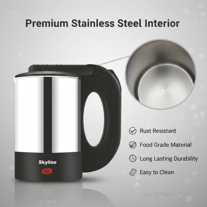 Skyline Electric Kettle 600W 0.5 Litre – Compact, Efficient & Perfect for Quick Boiling