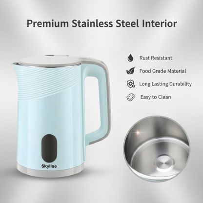 Skyline 1500W 1.8L Double Wall Electric Kettle