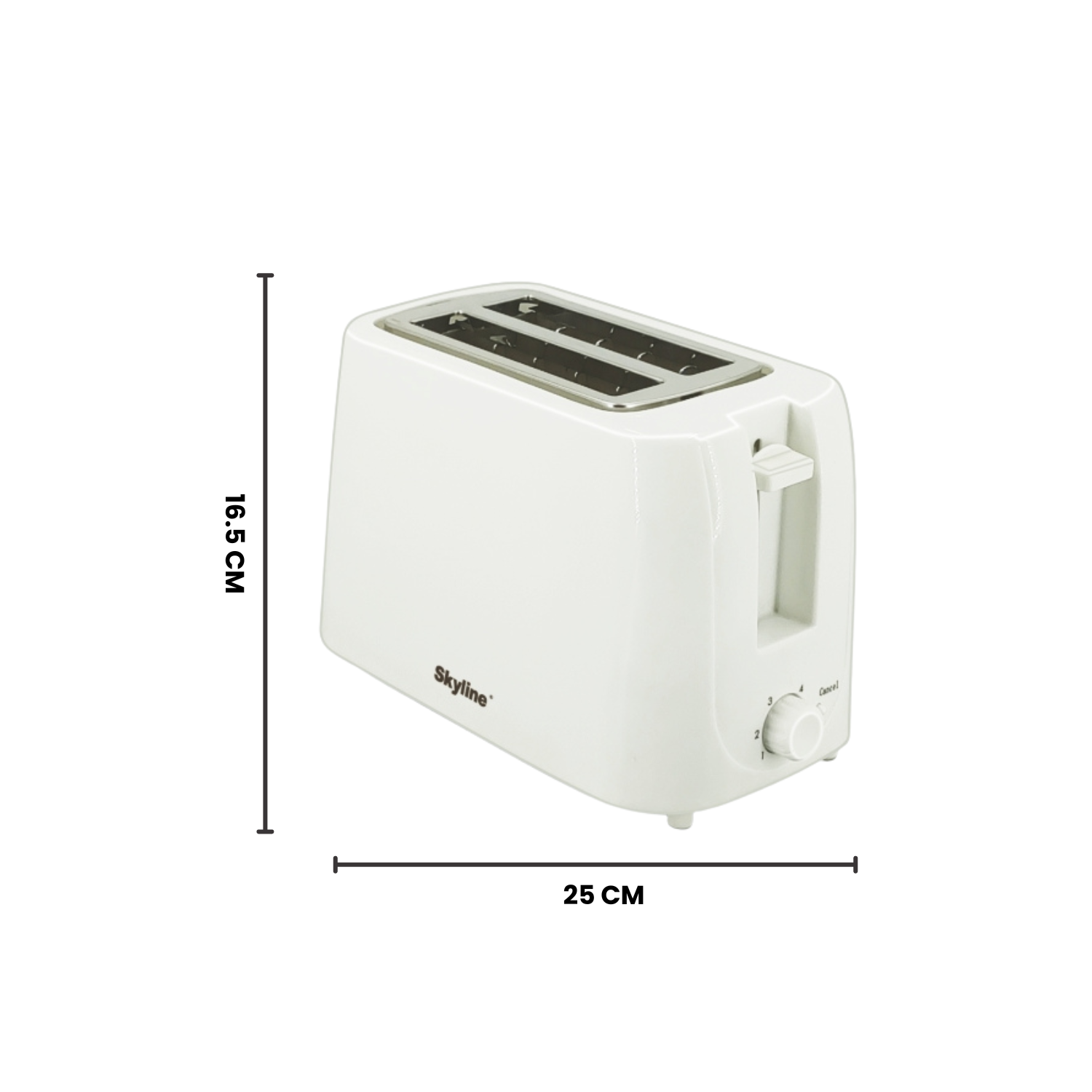 Skyline 750W 2-Slice Pop-Up Toaster with 7 Browning Levels & Cool Touch Body - Skyline Appliances