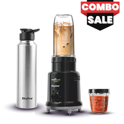 Nutri Fresh Mixer & Steel Bottle Combo