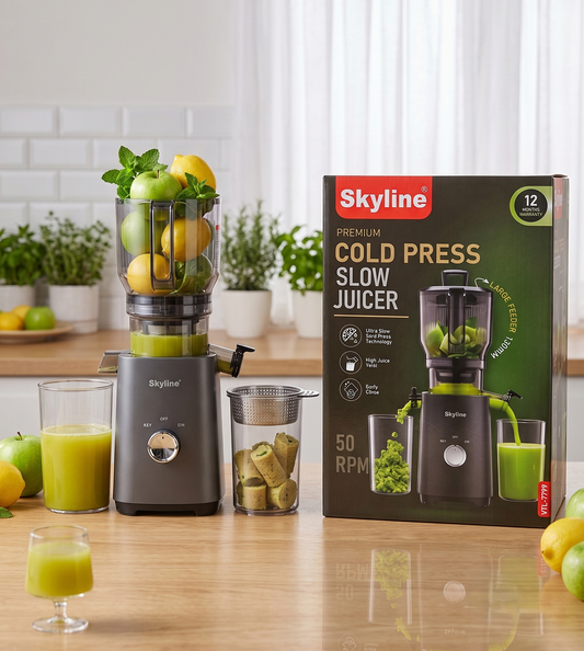 Skyline Premium Cold Press Slow Juicer with 130mm Large Feeder (VTL-7799)