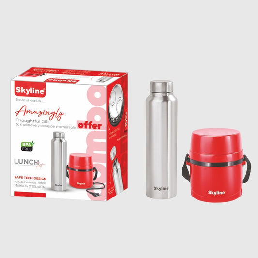 Electric Lunch Box & Stainless Steel Bottle Combo - Skyline Appliances