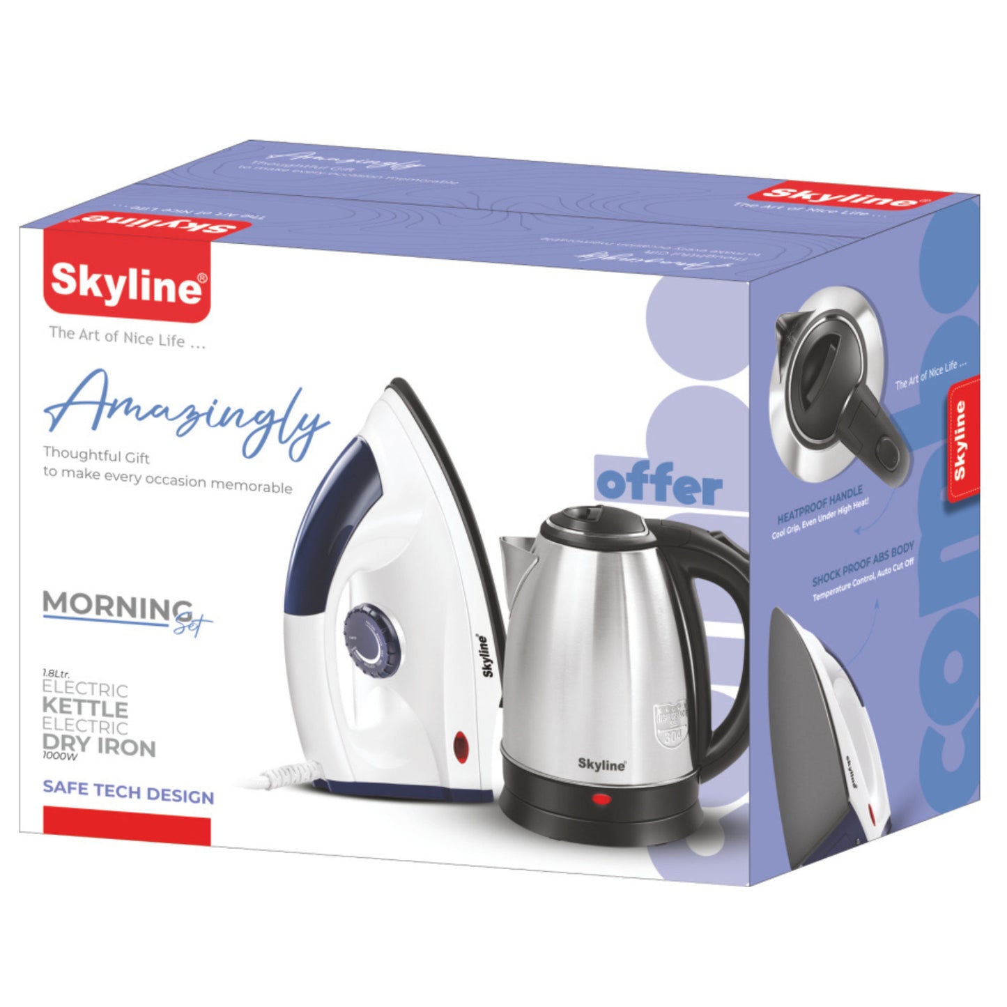 Electric Kettle & Dry Iron Combo