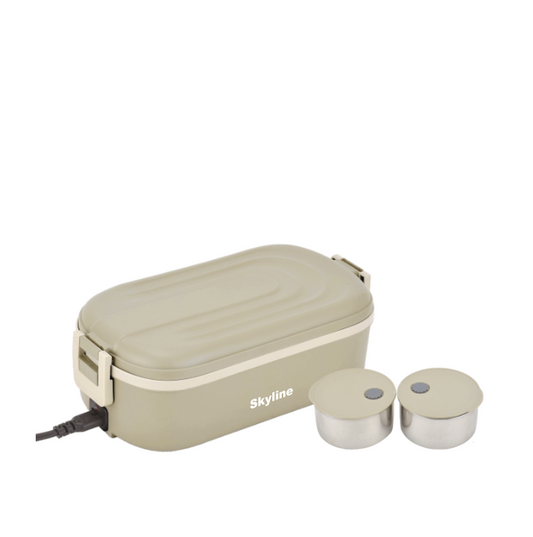 Skyline Electric Lunch Box with 2 Stainless Steel Containers (Model VTL-2829)
