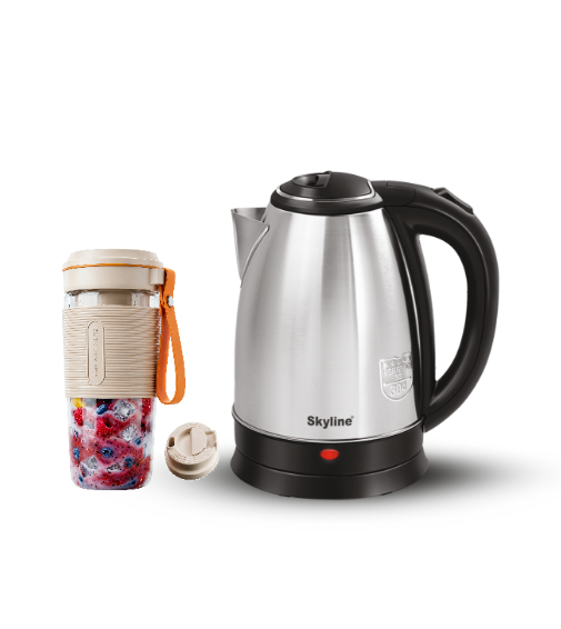 Skyline Brew & Blend Set | Portable Blender & Electric Kettle Combo