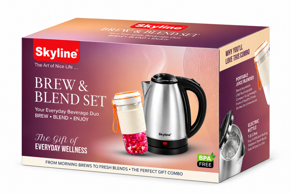 Skyline 2-Piece Beverage Appliance Combo Brew and Blend set