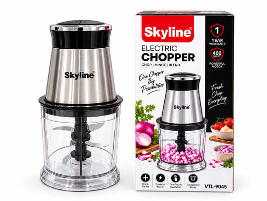 Skyline Electric Chopper 300 Watts with 650ml Capacity