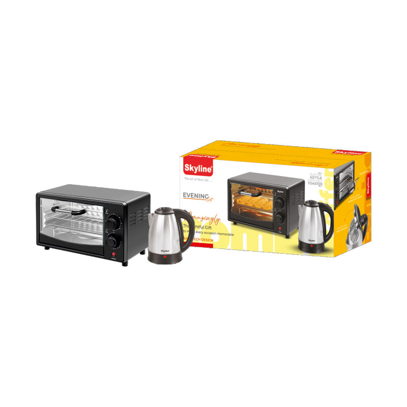 Skyline Evening Set – Electric Kettle and Oven Toaster Combo