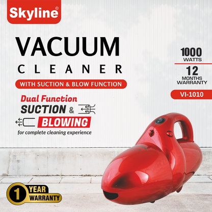 Skyline 1000W Vacuum Cleaner with Suction & Blow Function