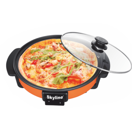 Skyline 1500 Watts Multi-Function Pizza Maker and Cooking Pan, Fry, Cook, and Grill