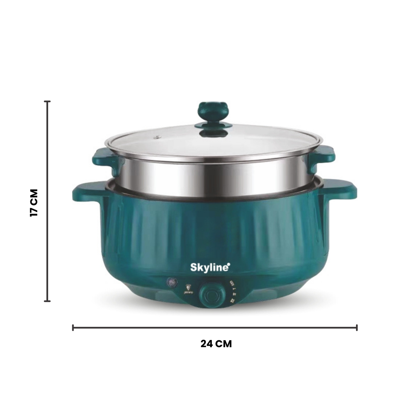 Skyline Momos & Multimaker, 800W Versatile Cooking Appliance for Dumplings, Pancakes, and More