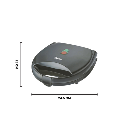 Skyline 750W 2-Slice Sandwich & Grill Toaster – Quick & Delicious Grilled Sandwiches Anytime