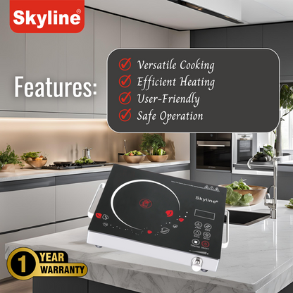 Skyline 2000W Infrared Induction Cooker with Digital Display