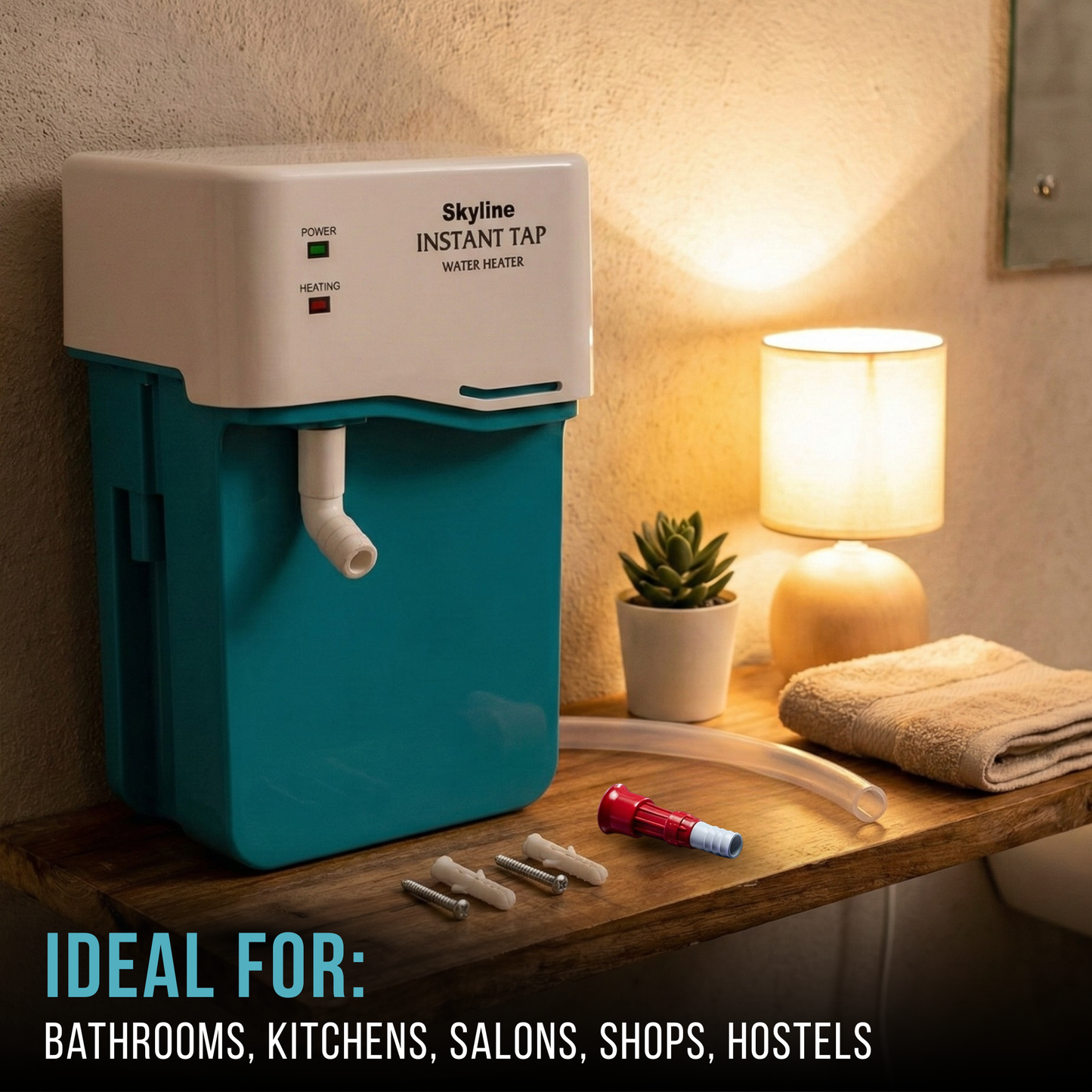 Skyline Portable Geyser 3000W Instant Hot Water, Anytime, Anywhere