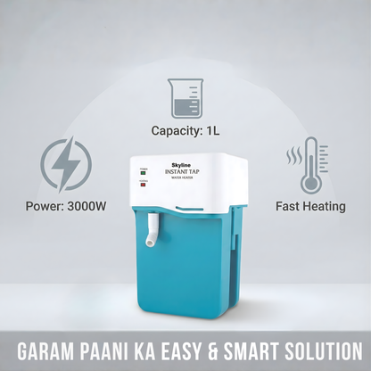 Skyline Portable Geyser 3000W Instant Hot Water, Anytime, Anywhere