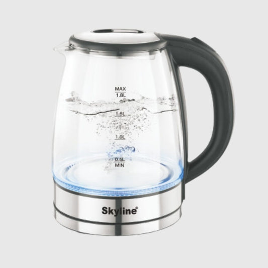 Skyline 1500W 1.8L Electric Glass Kettle, - Skyline Appliances