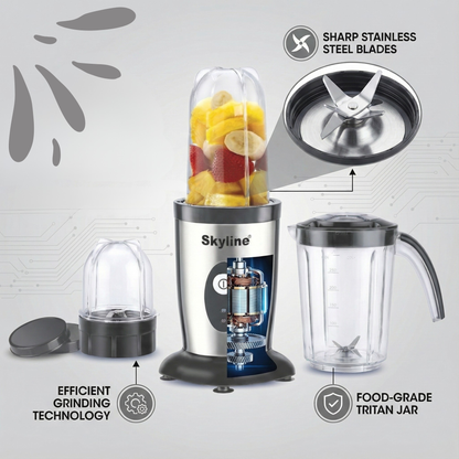 Skyline Nutri Mix 400 Watts – Multi-Purpose Blender & Grinder with 3 Jars