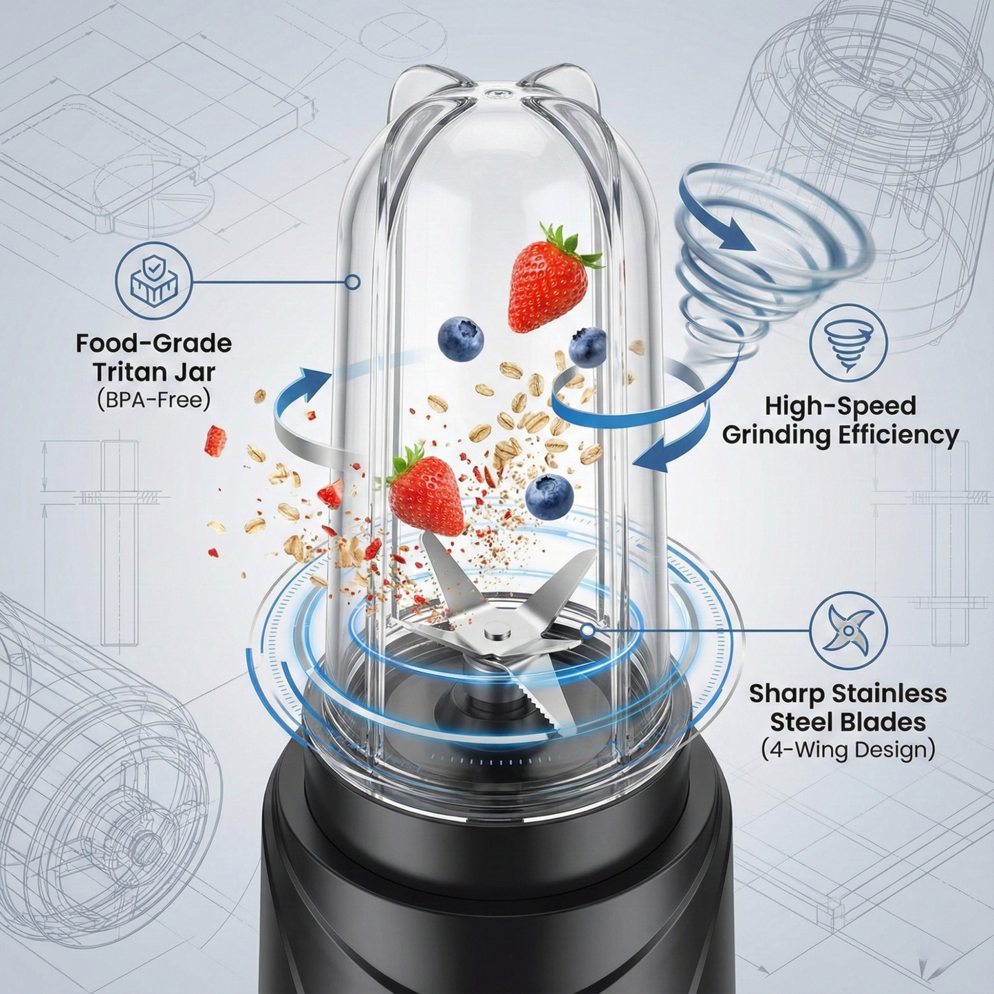 Skyline Nutri Mix Pro 500W Mixer Grinder