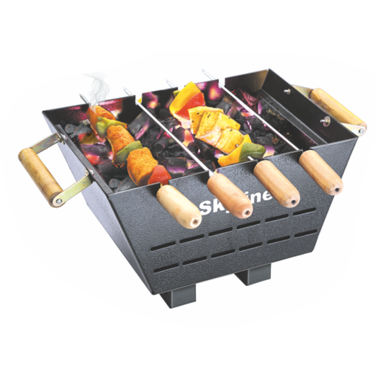 Skyline Charcoal Barbeque with 4 Skews - Compact and Durable Outdoor Grill for Smoky Flavors - Skyline Appliances
