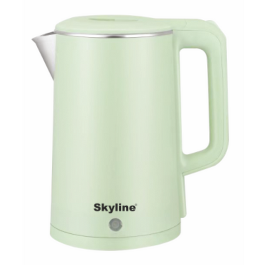 Skyline Double Wall Electric Kettle 1500W – 2.5L | Efficient & Safe Boiling