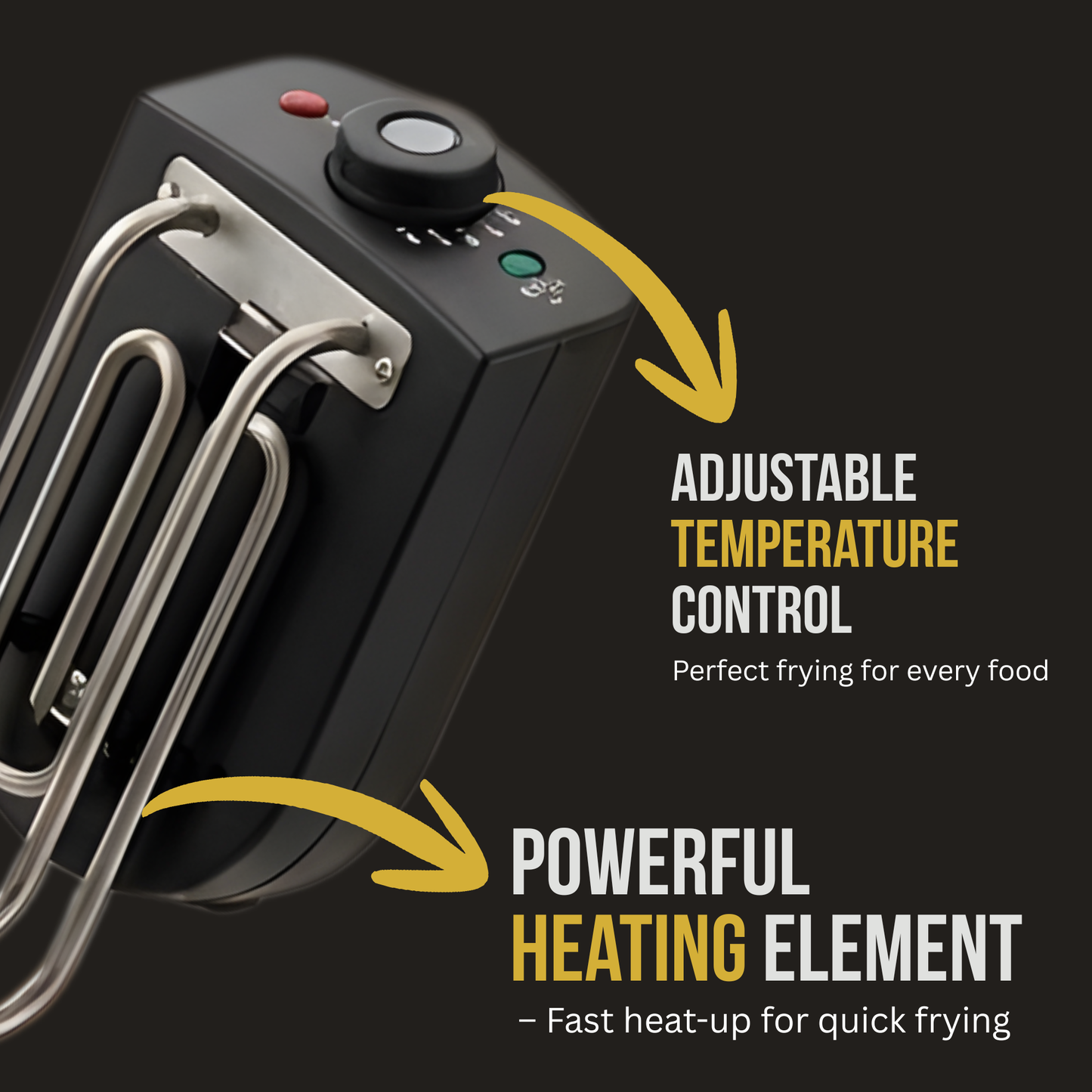 Skyline 2000W Deep Fryer | 2L Capacity with Adjustable Thermostat & Stainless Steel Design