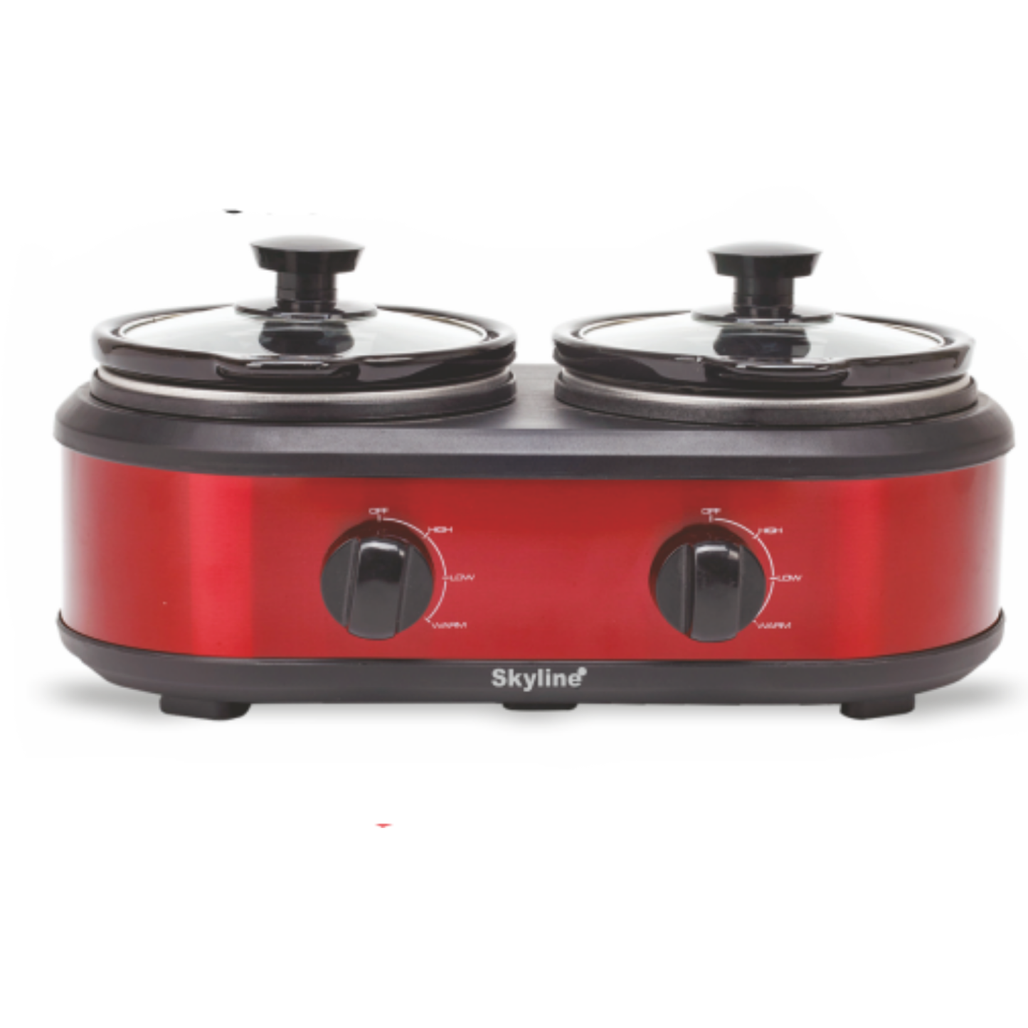 Skyline Dual-Pot Slow Cooker - 200 Watts, 2x1.25L for Versatile Cooking - Skyline Appliances