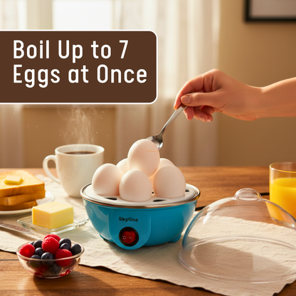 Skyline 350W Electric Egg Boiler, Quick & Easy Egg Cooker with BPA-Free Plastic