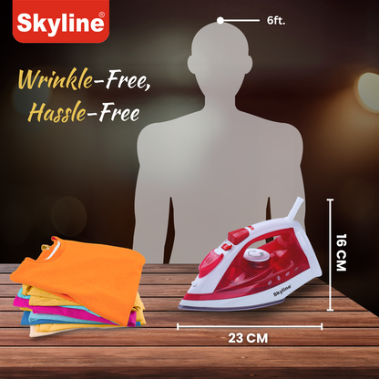 Skyline Steam and Spray Iron 1600W Cordless with Burst Function
