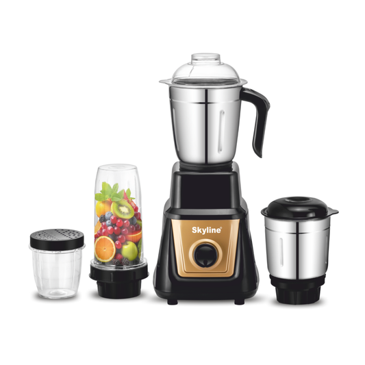 Skyline 600-Watt Mixer Grinder with 4 Jars – Versatile Power for All Your Culinary Needs - Skyline Appliances