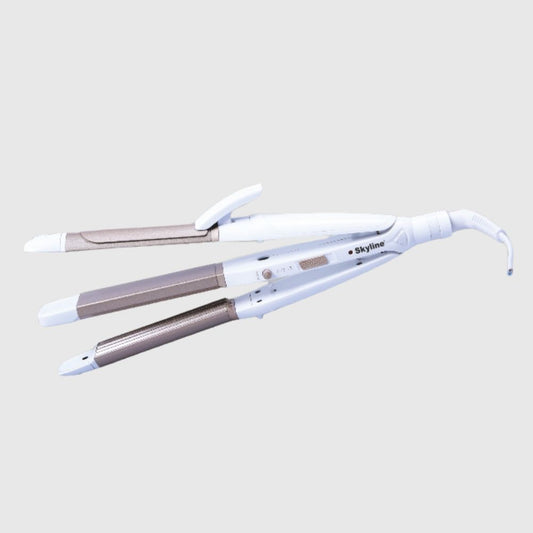 Skyline Hair Straightener, Curler & Crimper 60W Wet & Dry 3-in-1 - Skyline Appliances