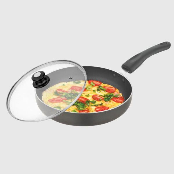 Frying Pan with Glass Lid Induction Base VTL-8100