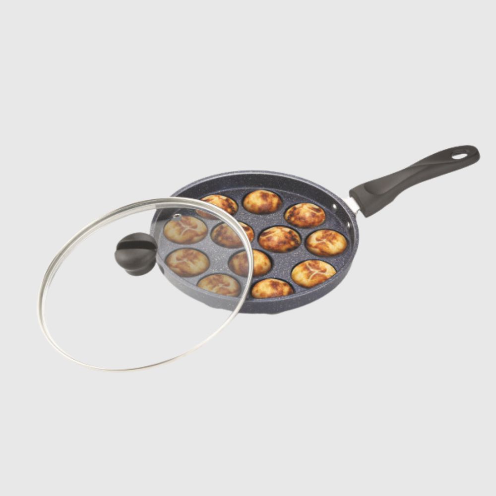 Skyline Appam Maker with Glass Lid (12 Cups) - Skyline Appliances