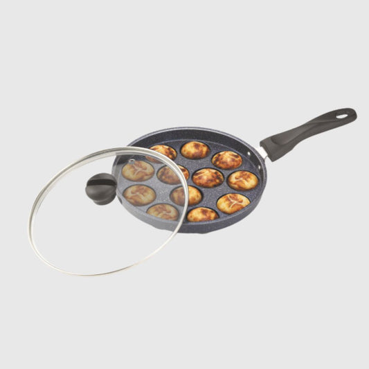 Skyline Appam Maker with Glass Lid (12 Cups) - Skyline Appliances