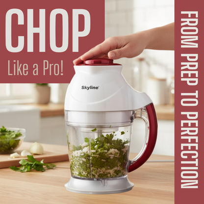 Skyline Electric Chopper 300 Watts with 700ml Capacity