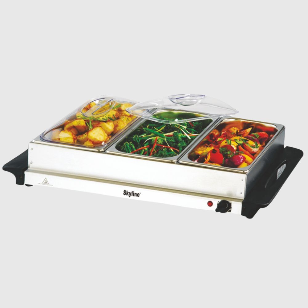 Skyline Buffet Server – 300W Triple 2.5L Trays - Skyline Appliances