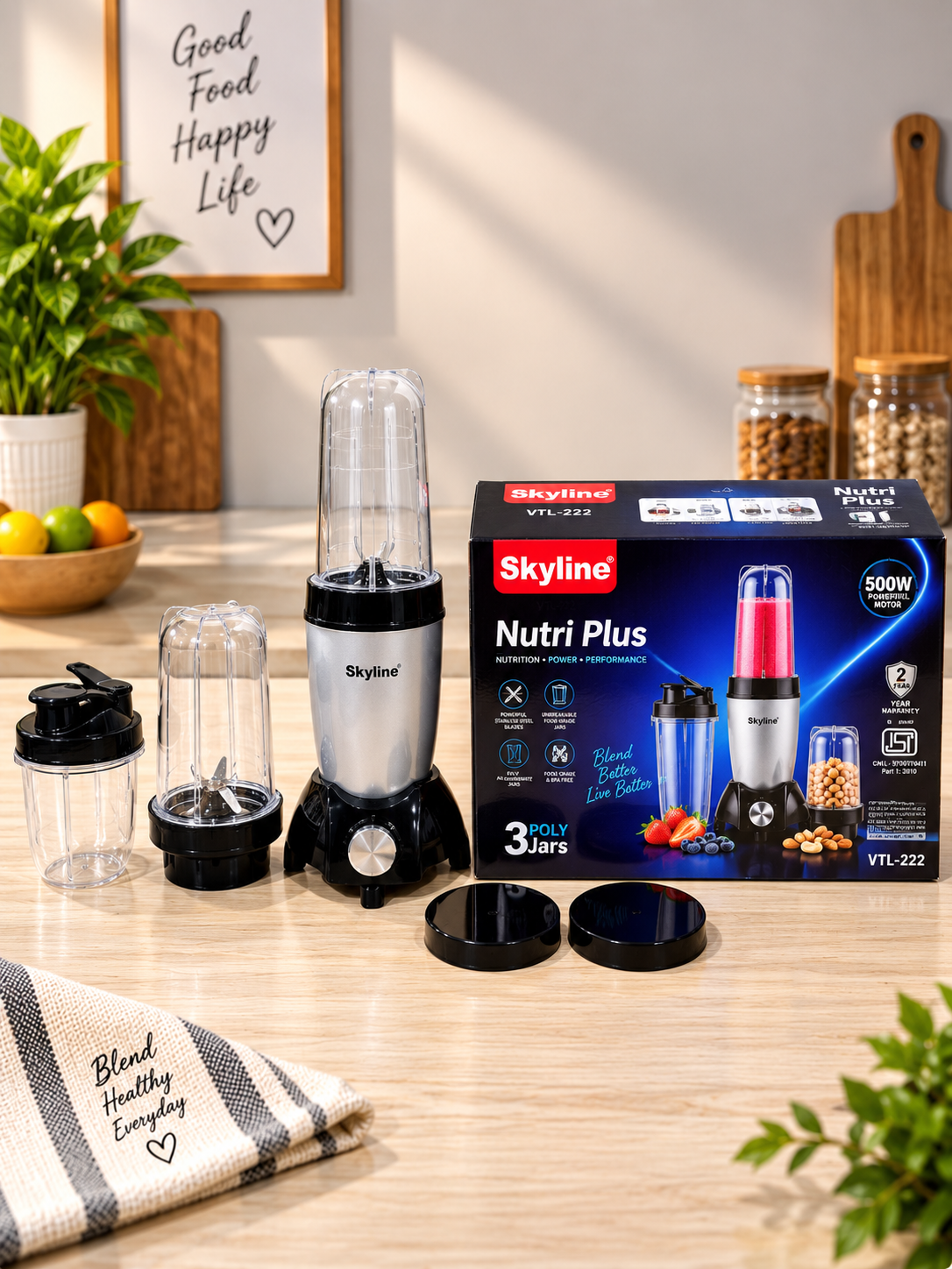 Skyline Nutri Plus with 3 Jars