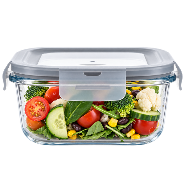 Premium Borosilicate Glass Food Container FC-01