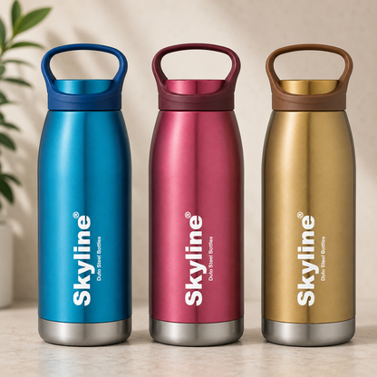Skyline GLORY bottles with integrated carry handle cap detail